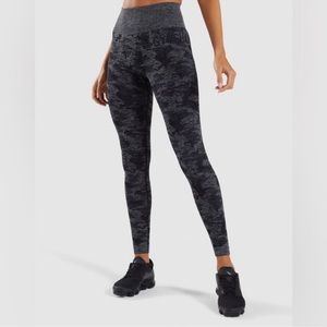 Gymshark Camo Seamless Leggings - Black